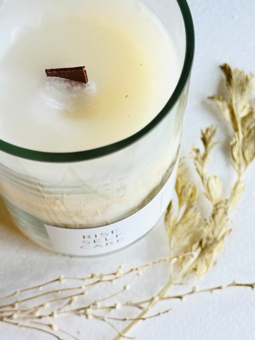 Up-Cycled Wine Bottle Beeswax Candles | Clean Burning | Eco-Friendly