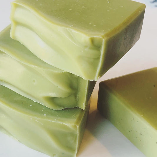 All Natural Green + Hemp Soap | Detoxify & Tone | Anti-aging Antioxidants | Gentle Cleansing