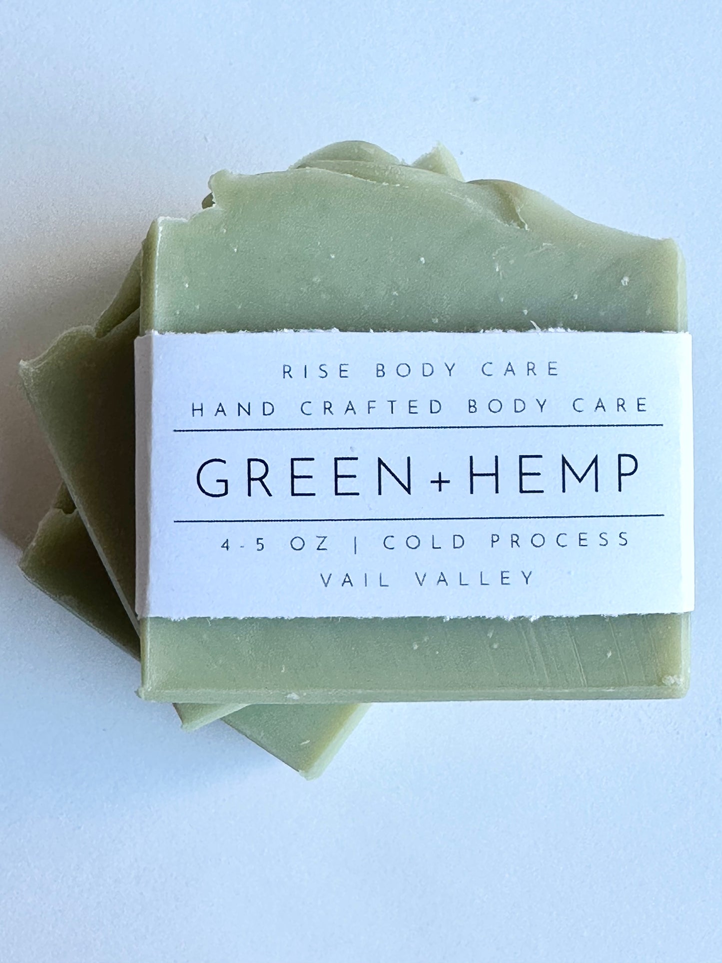 All Natural Green + Hemp Soap | Detoxify & Tone | Anti-aging Antioxidants | Gentle Cleansing