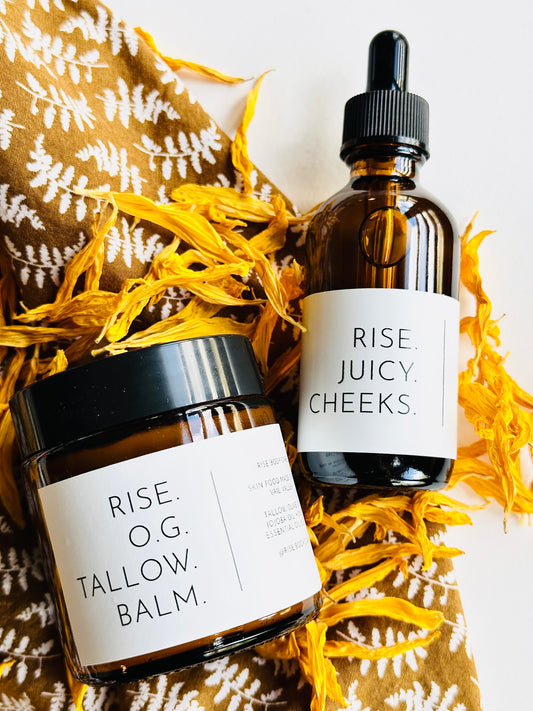 Glowy Skin Duo | Oil Cleanse | Tallow Balm | Deep Hydration | Makeup Removal